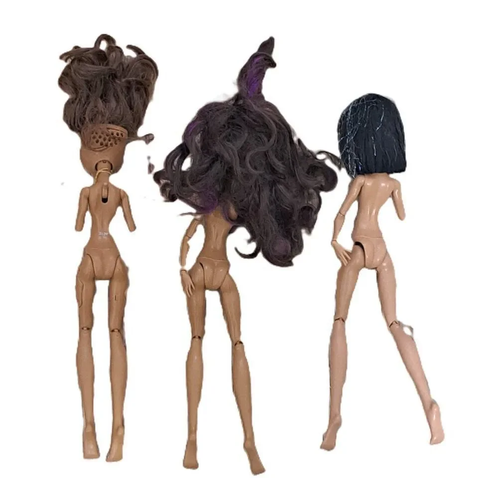 Monster High 3 Nude Dolls Collection For Parts Toy Collectable Teens Y2K